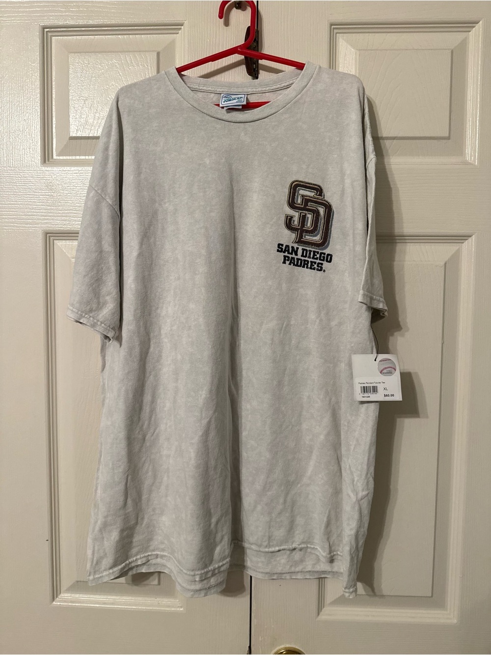 San Diego Padres Gray Short-Sleeve Tee with Chest Logo